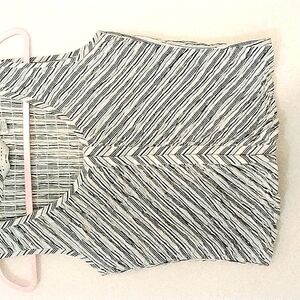 AT LAST Navy and White Top